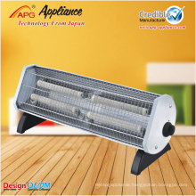 1800W electric ceramic tube heater, electric room heater with safety tip-over switch
